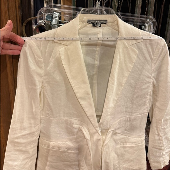 Theory Linen Tie-Front Lightweight Blazer Jacket – Size 0 - Picture 6 of 7